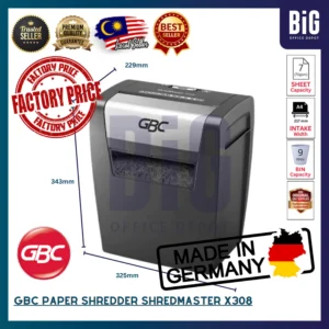 GBC PAPER SHREDDER SHREDMASTER X308