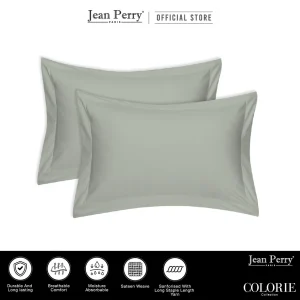 Jean Perry Colorie Pillowcase (2pcs) | 100% Combed Cotton Sateen - 1000TC