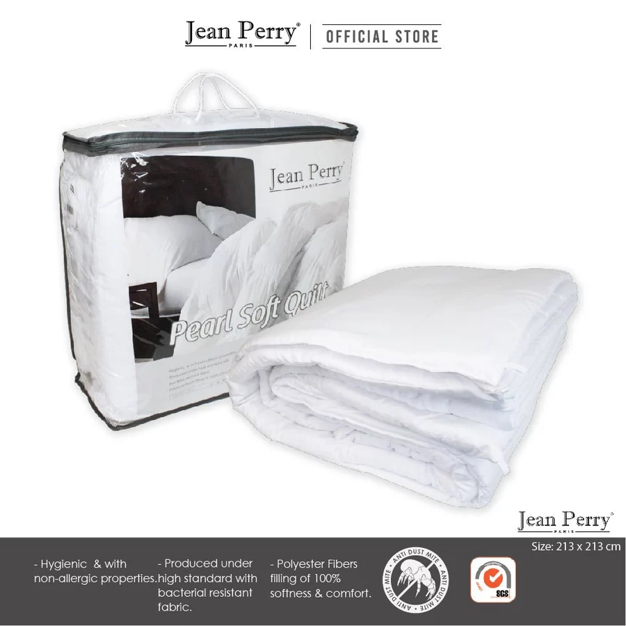 Jean Perry Pearl Soft White Quilt