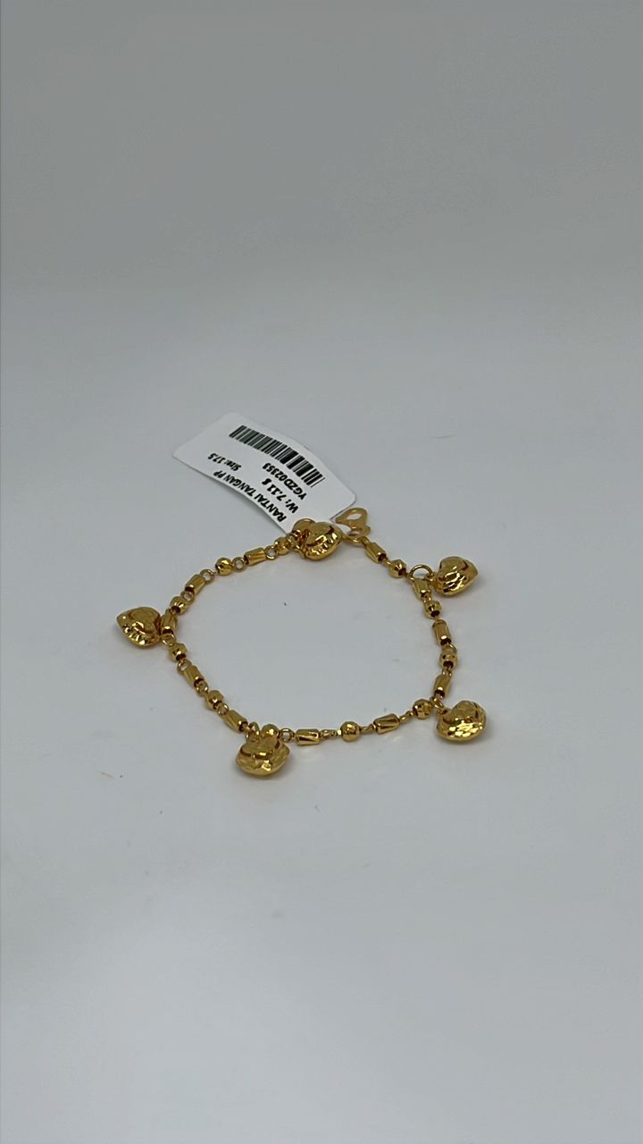 Emas Premium Pre-Love - Rantai Tangan Fesyen 7.11gm (BD8) 17.50cm