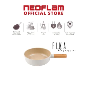 NEOFLAM FIKA Healthy ceramic coating Baby Wokpan 18cm