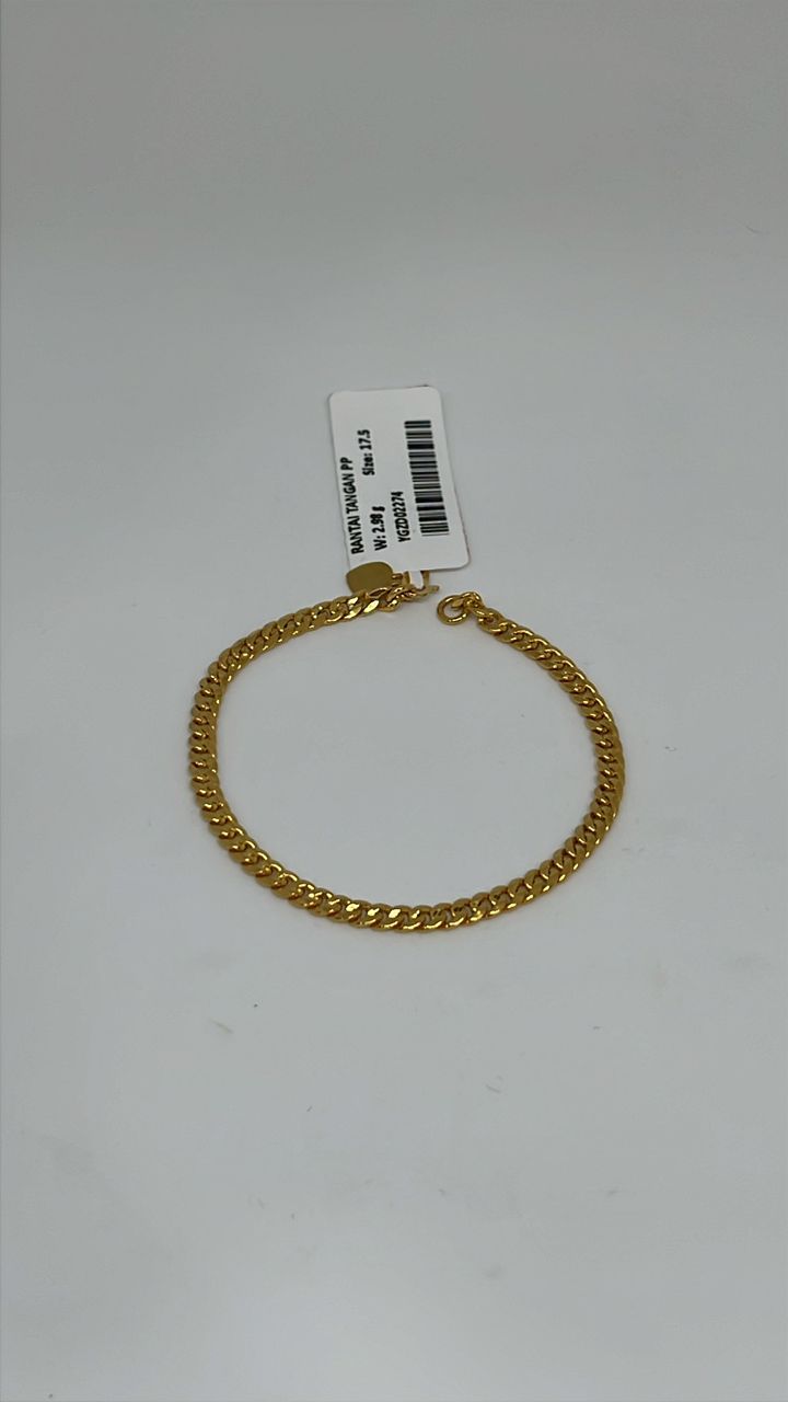 Emas Premium Pre-Love - Rantai Tangan Fesyen 2.98gm (BD8)