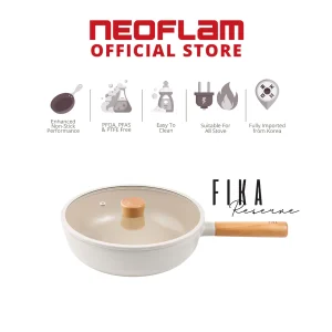 NEOFLAM FIKA RESERVE Healthy ceramic coating Wok 26cm With Lid