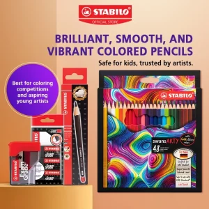 STABILO Swans ARTY Colour Pencil Bundle Set (12/24/36/48) Alat Tulis Pensel Pencil Warna Color Pencil Set