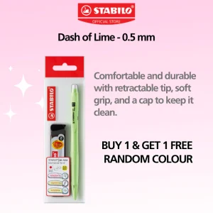 BUY 1 FREE 1 STABILO fun max Mechanical Pencil FREE Refill Lead Set (0.5mm & 0.7mm)