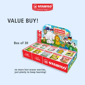 Eraser - STABILO Fancy Eraser / Pemadam Pack of 6/Box of 30 Assorted Motif