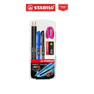 Graphite Pencil - STABILO Exam Grade 2B Pencil Exam Kit 5pcs Free Eraser & Sharpener for Student School Office