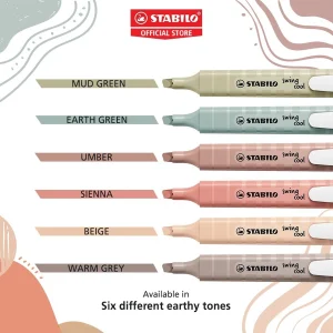 Highlighter STABILO swing cool NatureCOLORS