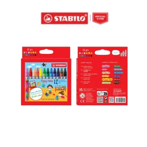 STABILO Crayon - Yippy-Wax/Jumbo Yippy-Wax Wallet of 12/24 Assorted Colors