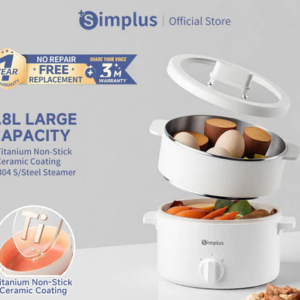 Simplus 1.5L Multi Electric Cooker with Steamer