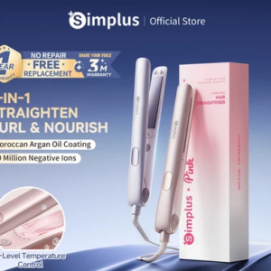 Simplus Pink】Simplus Hair Straightner