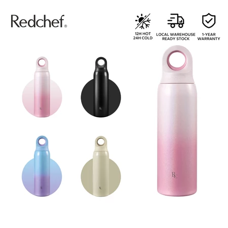 Redchef 650ml Sports Water Bottle One-Touch Spout Lid