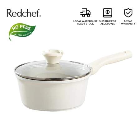 Redchef Nonstick Ceramic Rock Milk Pot Die-Cast With Lid