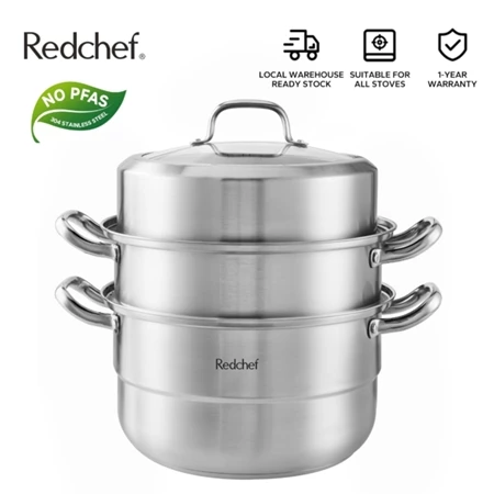 Redchef 28cm Stainless Steel Steamer 2 / 3Tier