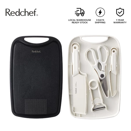 Redchef 5 in1 Cutting Board with Knife Set