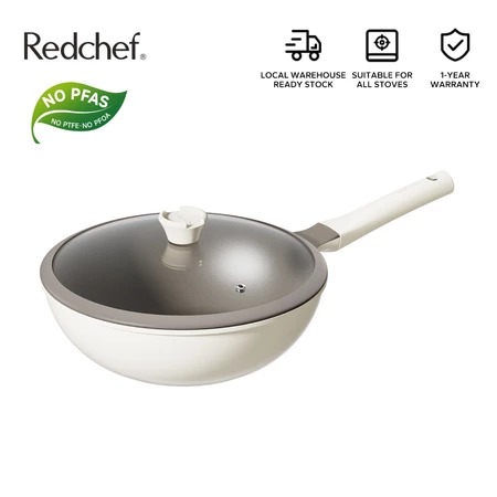 Redchef Nonstick Ti-Ceramic Large Capacity Wok