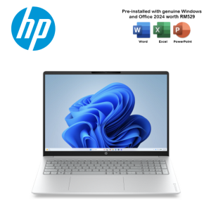 HP OmniBook 3 16-bs0012TU 16" 2K Glacier Silver Laptop ( CU5 322, 16GB, 512GB SSD, Intel, W11, HS+M365 )