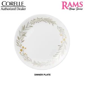HOT CORELLE 20PCS VITRELLE TEMPERED GLASS ROUND DINNER SET/DINING SET/(SET OF 4 ) -SILVER CROWN