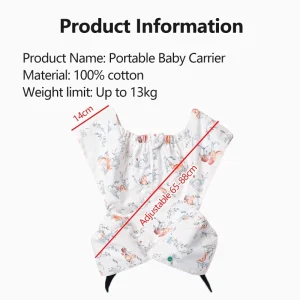 Einmilk Baby Wrap Carrier Breathable Baby Carrier Sling Hands Free Baby Carrier Wrap Newborn Nursing Towel