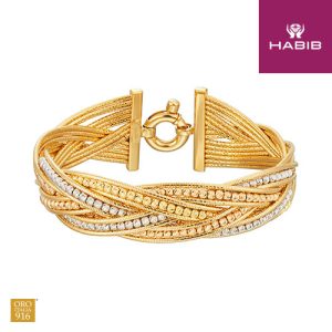 Oro Italia 916 Yellow Gold Bangle GB8217-TI