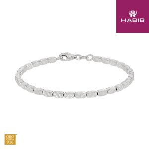 Oro Italia 916 White Gold Bracelet GW54070825(W)