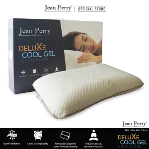 Jean Perry Deluxe Cool Gel Memory Pillow | Supportive & Cooling Comfort
