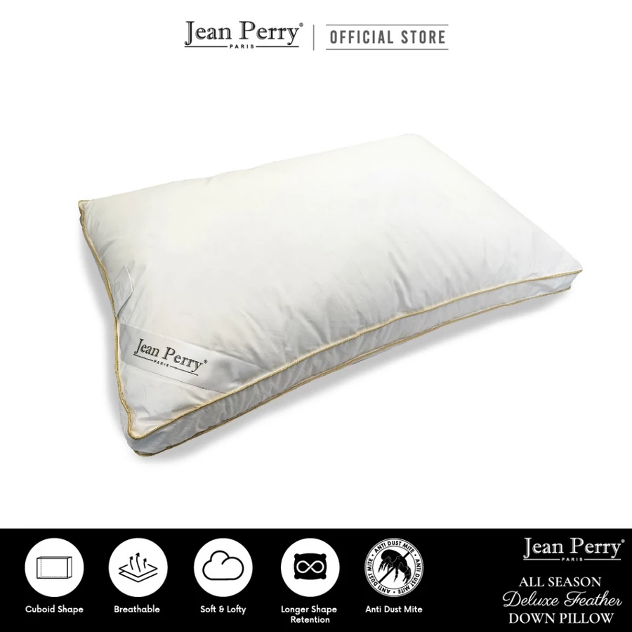 Jean Perry All Season Deluxe Feather Down Pillow - Image 3