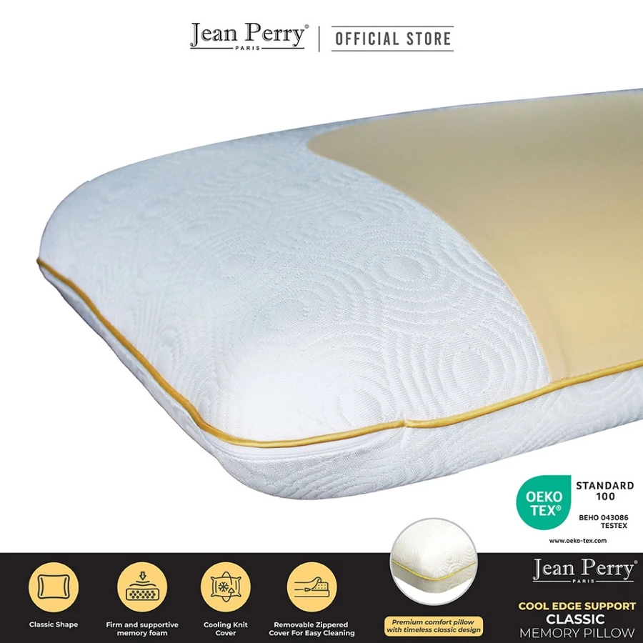 Jean Perry Cool Edge Support Classic Memory Pillow - Image 2