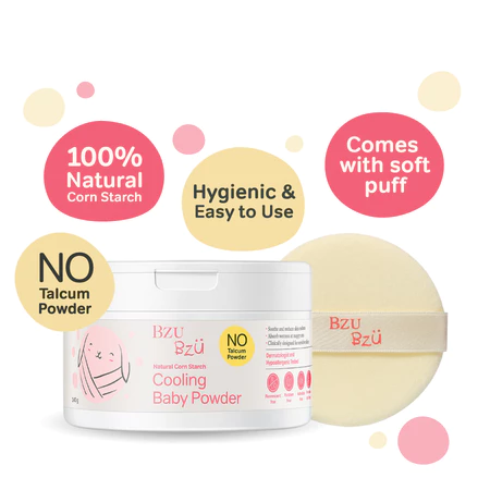 BZU BZU Cooling Baby Powder with Puff - Image 3