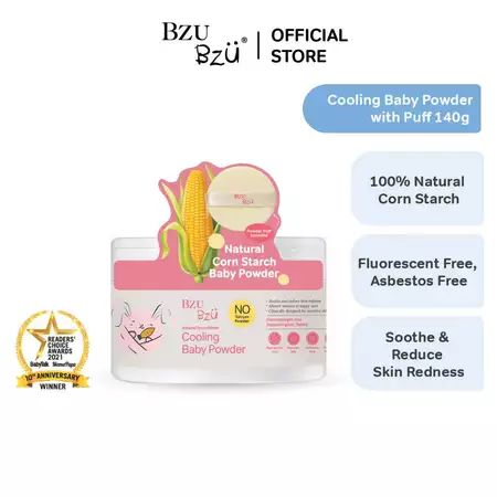 BZU BZU Cooling Baby Powder with Puff - Image 2