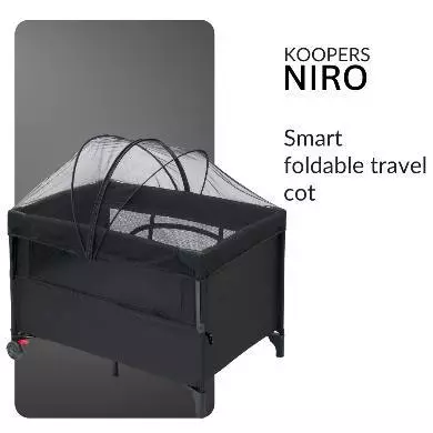 Koopers Niro Travel Cot with Drop Down Side