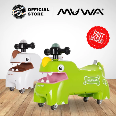 Muwa Lalasaur 360 Wheels Kids Ride On Car with Light and Sound