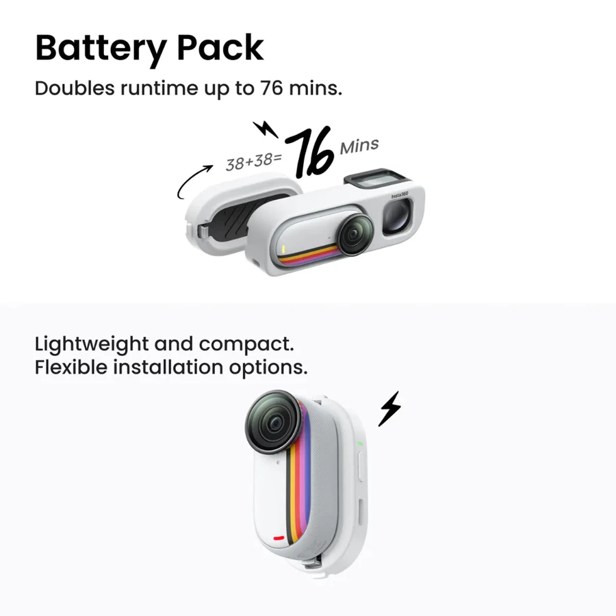 Insta360 NEW GO 3S Retro Bundle Action Camera Special Edition - WHITE - Image 2
