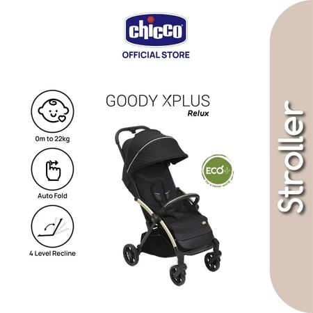Chicco Goody XPlus Black Re_Lux Auto Fold Stroller