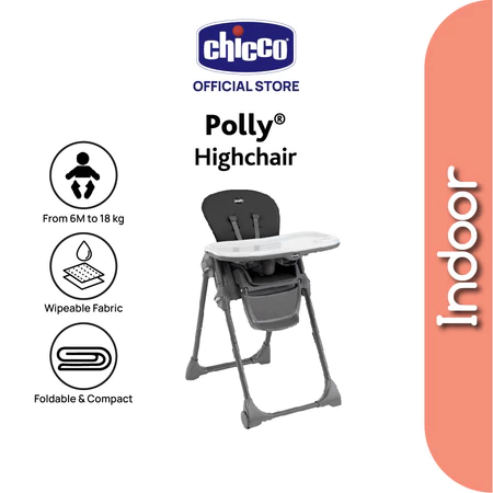 Chicco Polly Highchair - Black