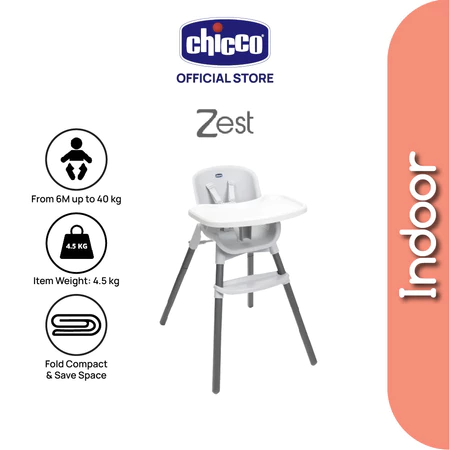 Chicco Polly Zest Highchair - Moon Grey