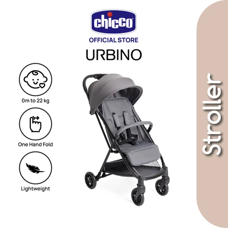 Chicco Urbino One Hand Fold Stroller - Suitable From Newborn to 22kg