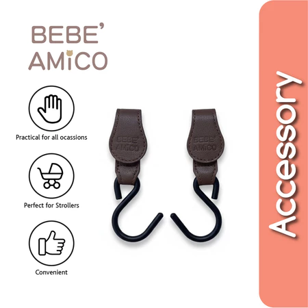 Bebe Amico Universal Leather Stroller Hooks