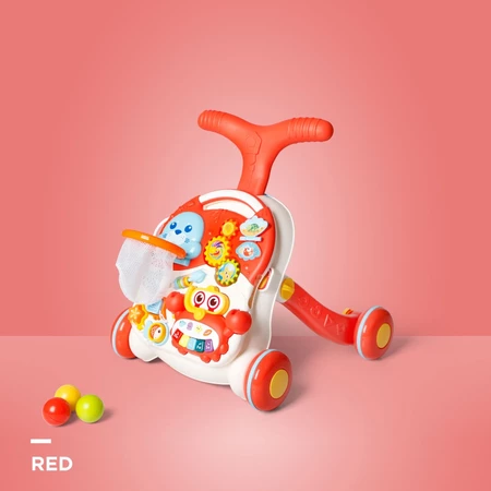 Sweet Cherry Early Educational Activity Baby Sit-to-Stand Walker