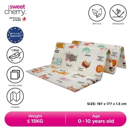 Sweet Cherry Large & Thickness Foldable Baby Crawling XPE Foam Play Mat