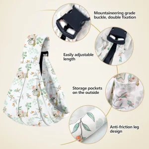 Baby Carrier Newborn Nursing Towel Baby Sling Wrap Breathable Multifunctional Carrier For 0-36Months