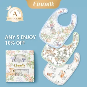 Einmilk 8 layers yarn U-shaped gauze pure cotton kids bib Newborn bib baby bib bibs burp cloths feeding bib