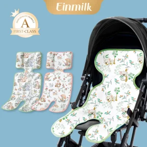 Einmilk Baby Ice Silk Stroller Mat Baby Dining Chair Mat Mattress Baby Stroller Ice Silk Mat Car Seat Cushion