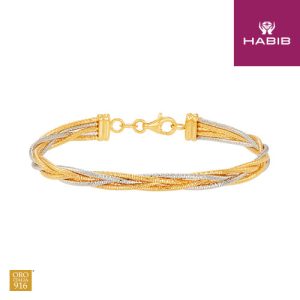 Oro Itali 916 Yellow Gold Bangle GB8434-BI
