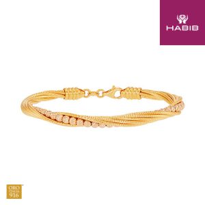 Oro Italia 916 Yellow Gold Bangle GB91230525(6YR)