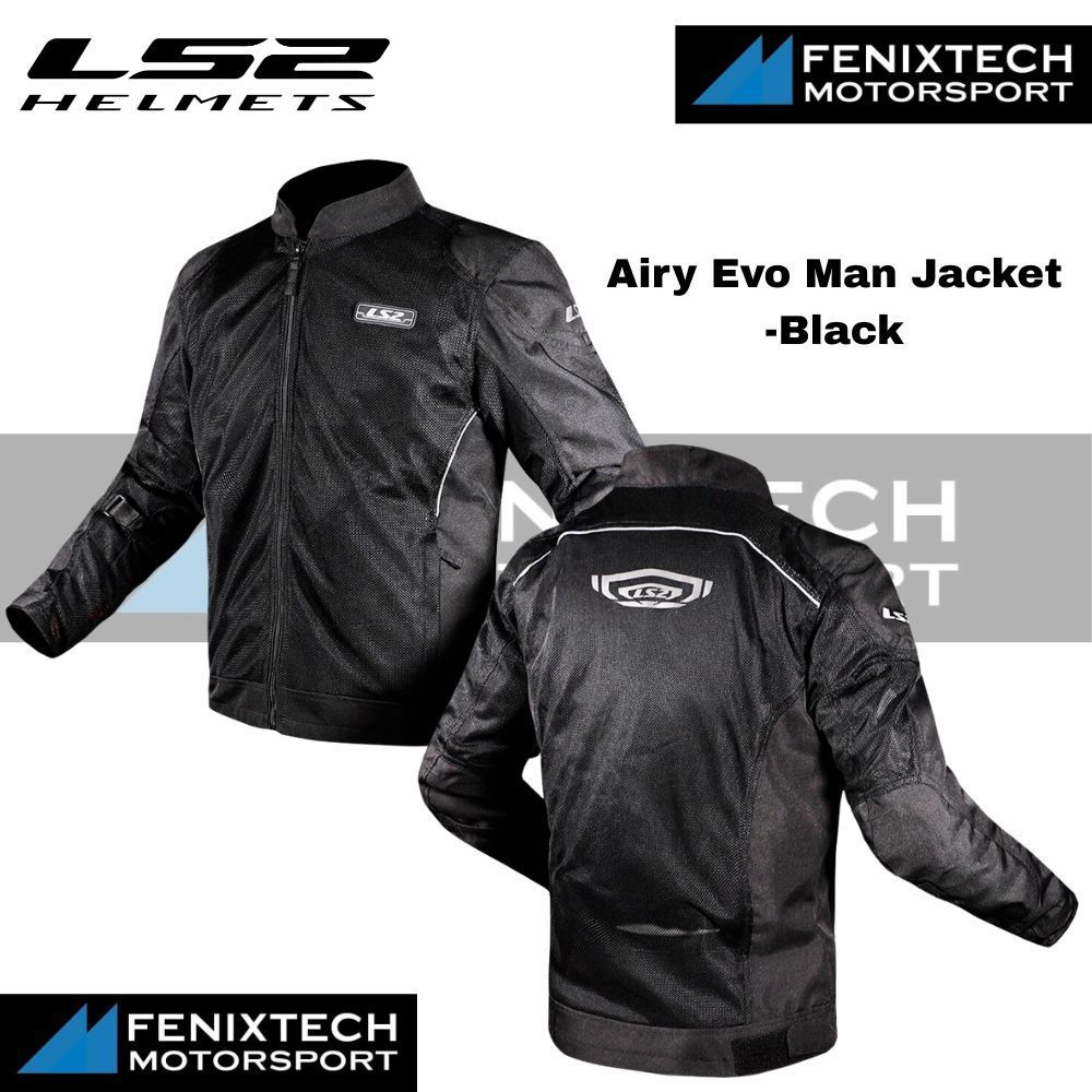 LS2 Airy Evo Man Motorcycle Jacket 100% Original - Imej 3