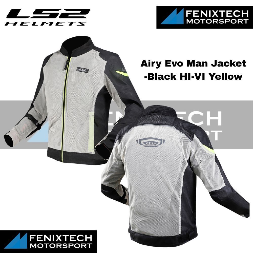 LS2 Airy Evo Man Motorcycle Jacket 100% Original - Imej 4