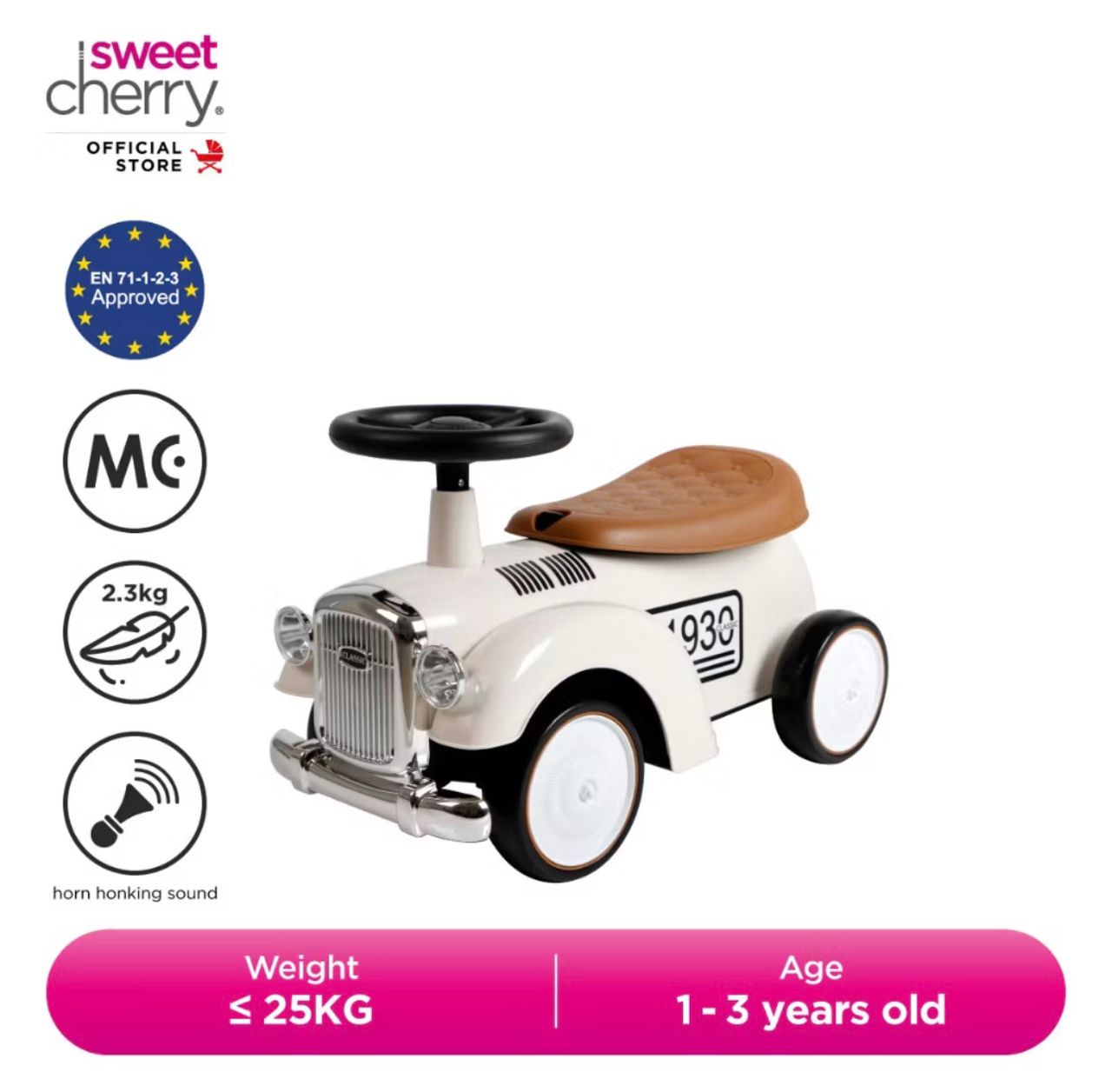 Sweet Cherry Classic Kid Toy Car Design