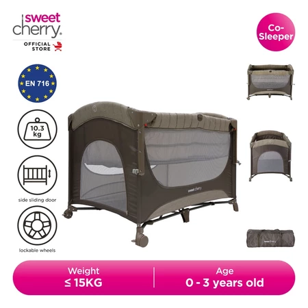 Sweet Cherry Co-Sleeper Foldable Toddler Bedside Crib