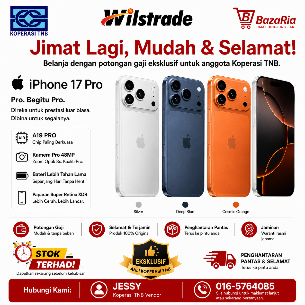 iPhone 17 Pro 256GB / 512GB / 1TB